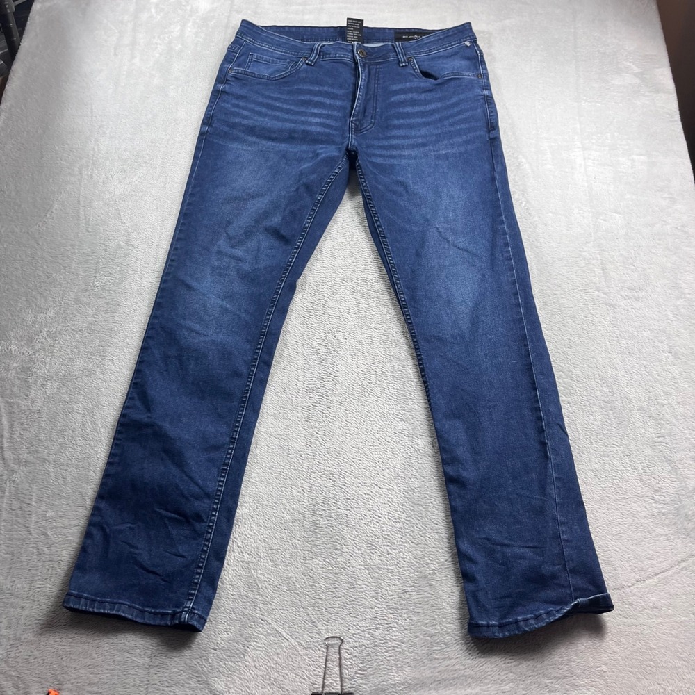 The Perfect Jean NYC Slim Fit Mens Blue Denim Jeans 34x32 Medium Wash
